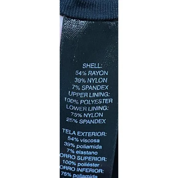 White House Black Market Bell Sleeve Dress LBD Sheath Size 10 - Picture 8 of 9